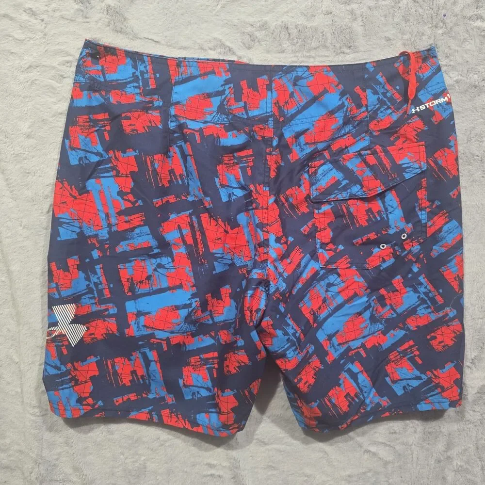 Men's UNDER ARMOUR 38 UA Storm Bergwind Multicolor Swim  Boardshorts Trunks.